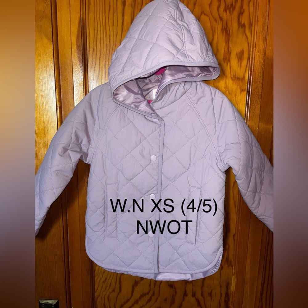 Wonder Nation Kids Quilted Jacket - Light Purple
